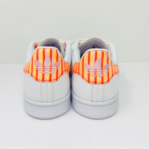 ADIDAS Stan Smith Originals Sneakers White Clear Pink Solar Red - Picture 3 of 7
